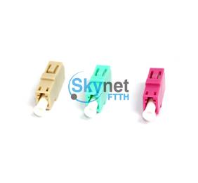 SK LC PC Multimode Fiber Optic Adapter with PBT Beige Color Housing