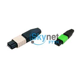 SK MPO MTP Optical Fiber Connectors With 8 Core 12 Core 24 Core Lc Single Mode Connector