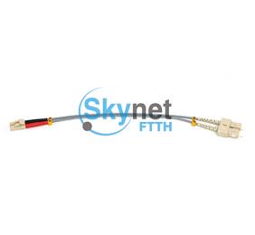 SK SC Armoured Fiber Optical Patch Cord Multimode Duplex With Red / Black Boot