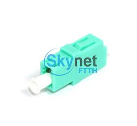 SK Gigabit Ethernet OM3 Aqua Optical Fiber Adapter For Fiber Optic Patch Cord
