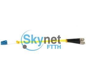 SK Yellow Lc Fc Patch Cord Simplex Fiber Optic Cable Single Mode For CATV networks