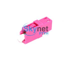 SK LAN Network OM4 Purple Color Fiber Optic Adapter with PBT Housing