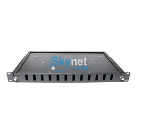 SK SC Duplex 1U 12 Port Fiber Optic Patch Panel For Telecom Network
