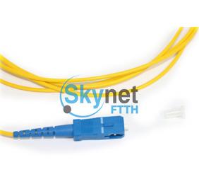 SK Simplex Fiber Optic Patch Cord with SC UPC , 3.0mm PVC Outer Jacket