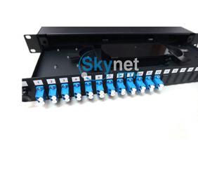 SK Black Color 19’’ Fiber Optic Patch Panel with 12 SC Simplex Port