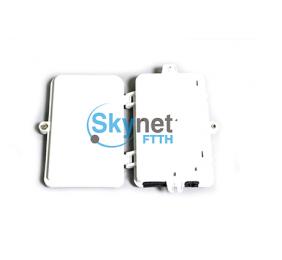 SK Wall Mounted Fiber Optic Distribution Box with 4 Port SC Fiber Adapters