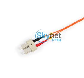 SK LC-SC Multimode Fiber Patch Cable Optical Fiber Jumper 2mm Orange Duplex Jacket 3M