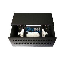 SK 72 / 96 Core Black Box Fiber Optic Patch Panel With Single Mode Pigtail