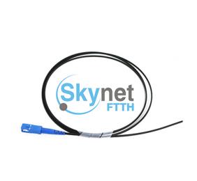 SK FTTH Drop Fibre Optic Pigtails With Black LSZH Jacket For Indoor / Outdoor