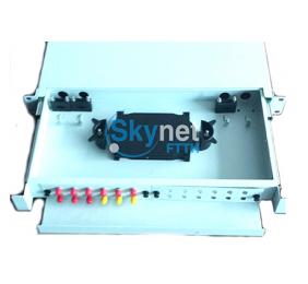 SK ST 24 Core Slidable Fiber Optic Junction Box With Cold Rolled Steel