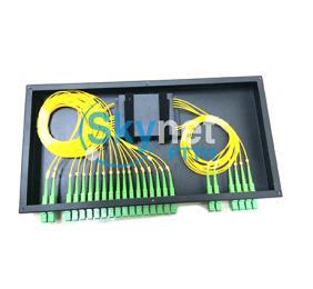 SK Rack Mounted Odf Fiber Optic Terminal Box With 2x 16 Fiber Optic Plc Splitter