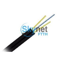 SK Fiber Cable Connectors 4core 12core FTTH Drop Cable With KFRP And Steel