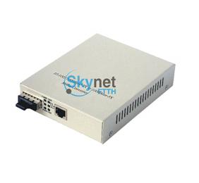 SK 100M Fiber Optic Media Converter For SC LC Port , Fast Ethernet Media Converter