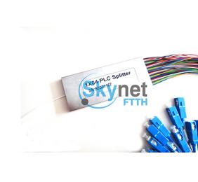 SK 1×64 PLC SM Fiber Optic Cable Coupler For FTTP / FTTH / FTTN / FTTC